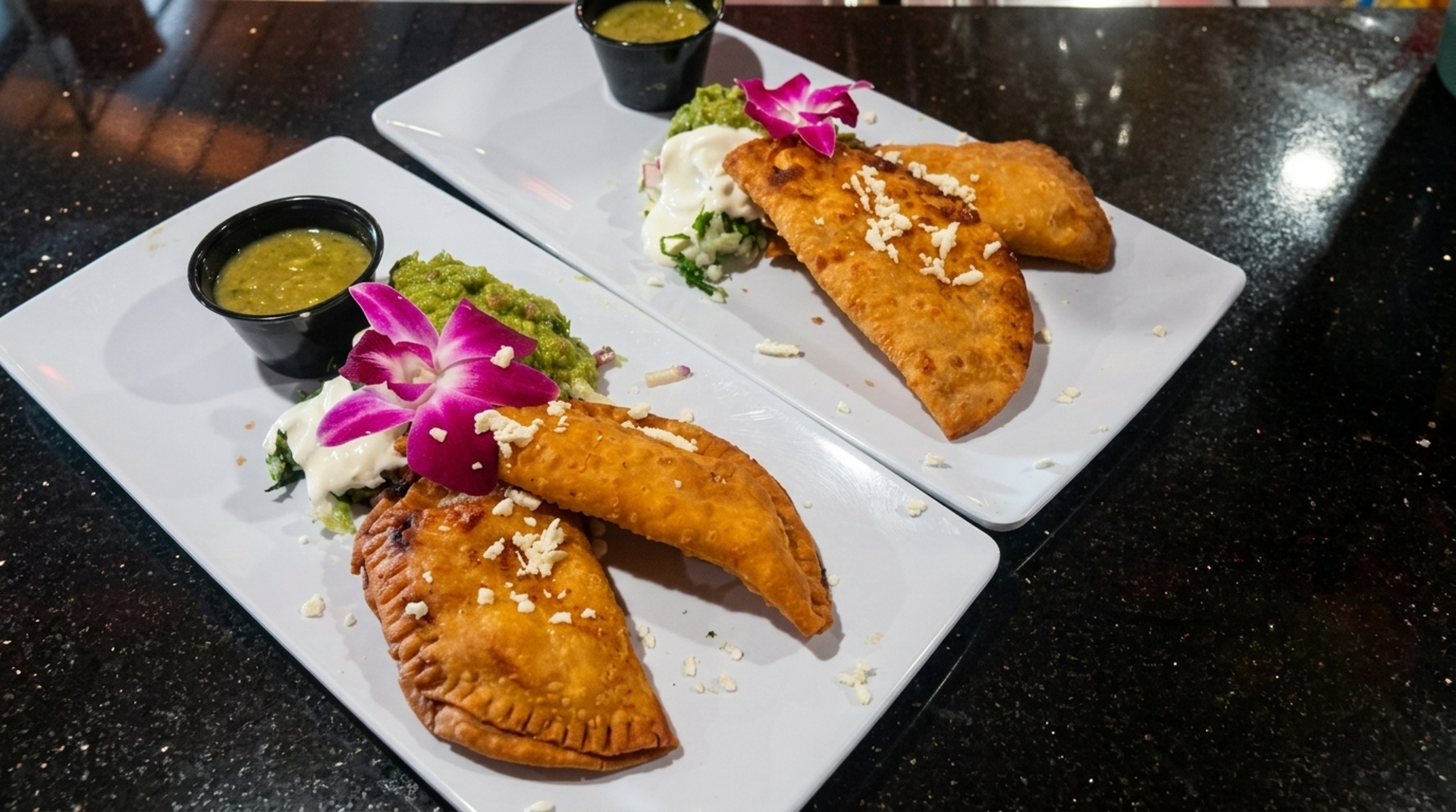 Empanadas and guacamole