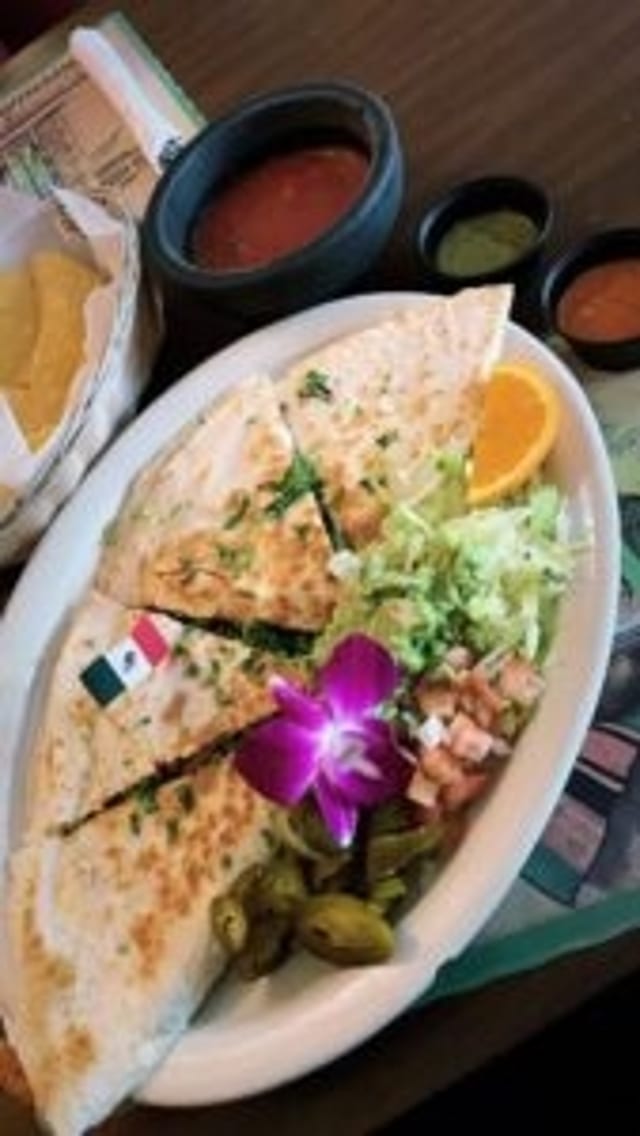 Vegetable Quesadilla.
