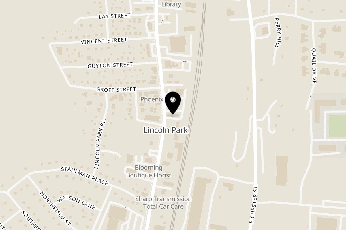 Map showing the location of Los Jalapenos Mexican Grill on 772 Ulster Ave in Kingston